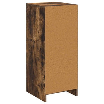 vidaXL Bathroom Cabinet Smoked Oak 35 x 36.5 x 85 cm Engineered Wood