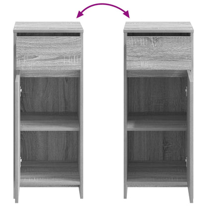 vidaXL Bathroom Cabinet Grey Sonoma 35 x 36.5 x 85 cm Engineered Wood