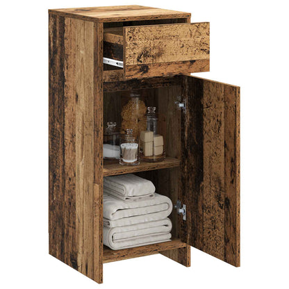 vidaXL Bathroom Cabinet Old Wood 35 x 36.5 x 85 cm Engineered Wood