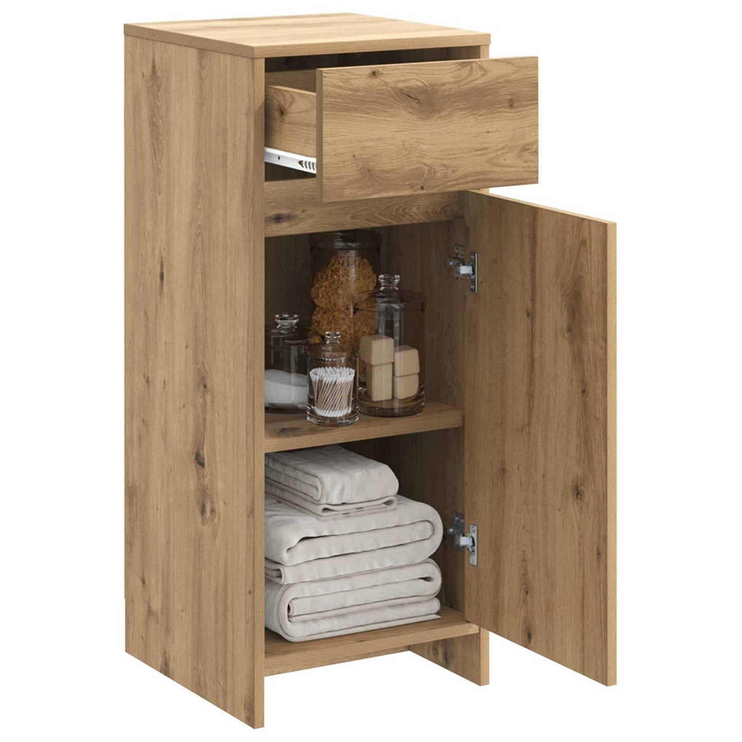vidaXL Bathroom Cabinet Artisan Oak 35 x 36.5 x 85 cm Engineered Wood