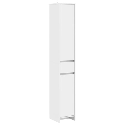 vidaXL Bathroom Cabinet White 30 x 33 x 190 cm Engineered Wood