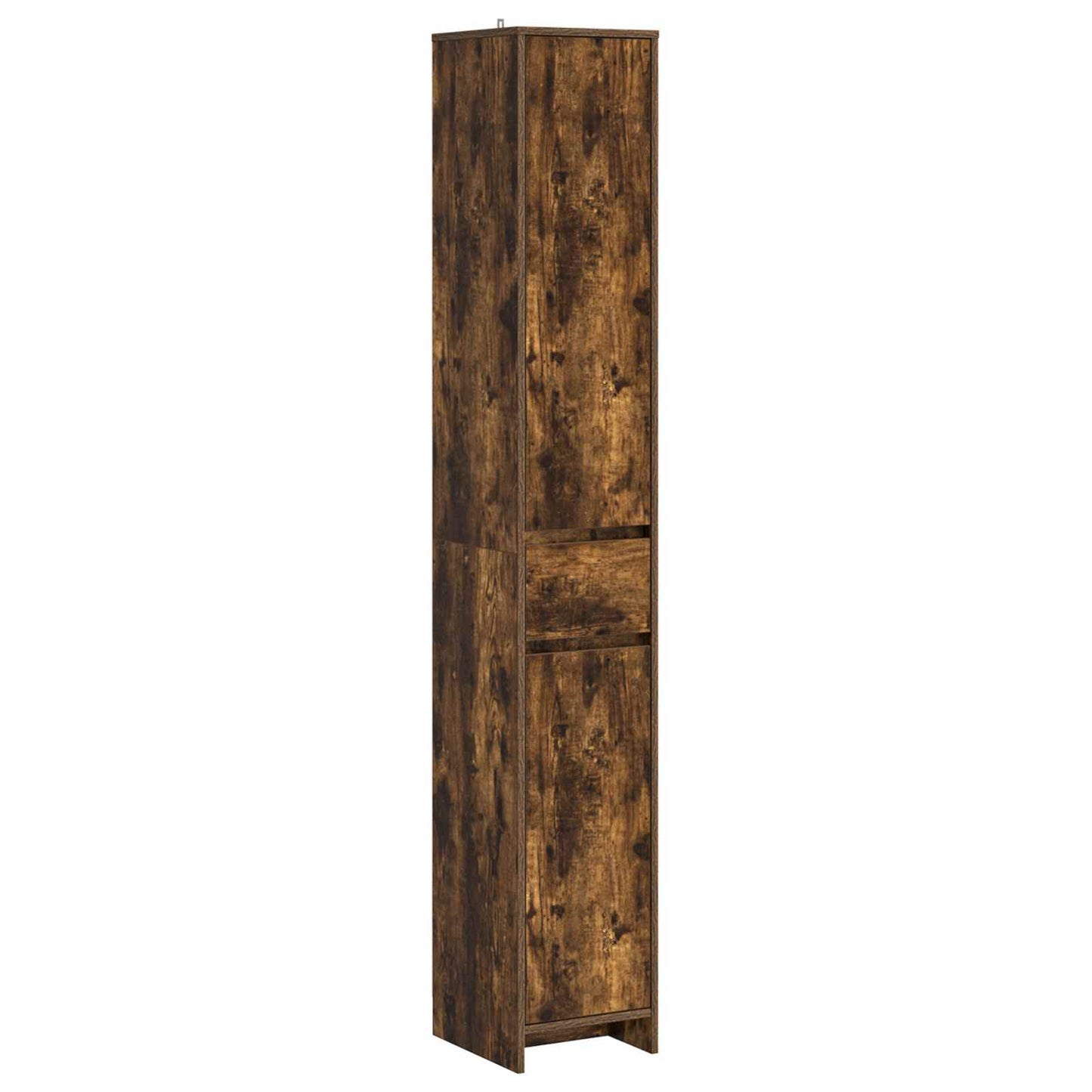 vidaXL Bathroom Cabinet Smoked Oak 30 x 33 x 190 cm Engineered Wood