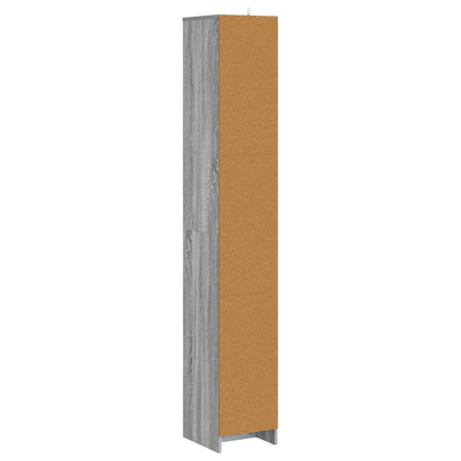vidaXL Bathroom Cabinet Grey Sonoma 30 x 33 x 190 cm Engineered Wood