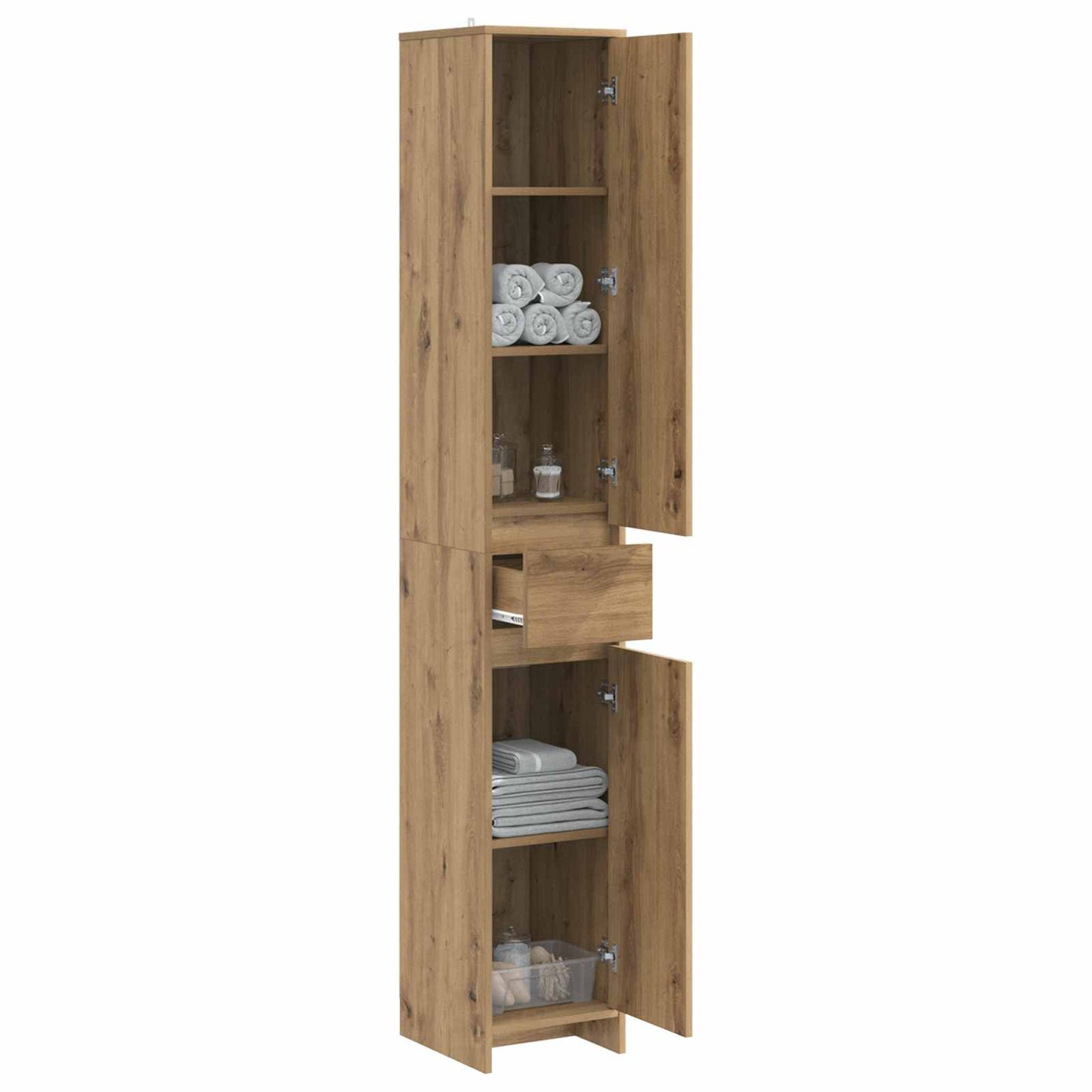 vidaXL Bathroom Cabinet Artisan Oak 30 x 33 x 190 cm Engineered Wood