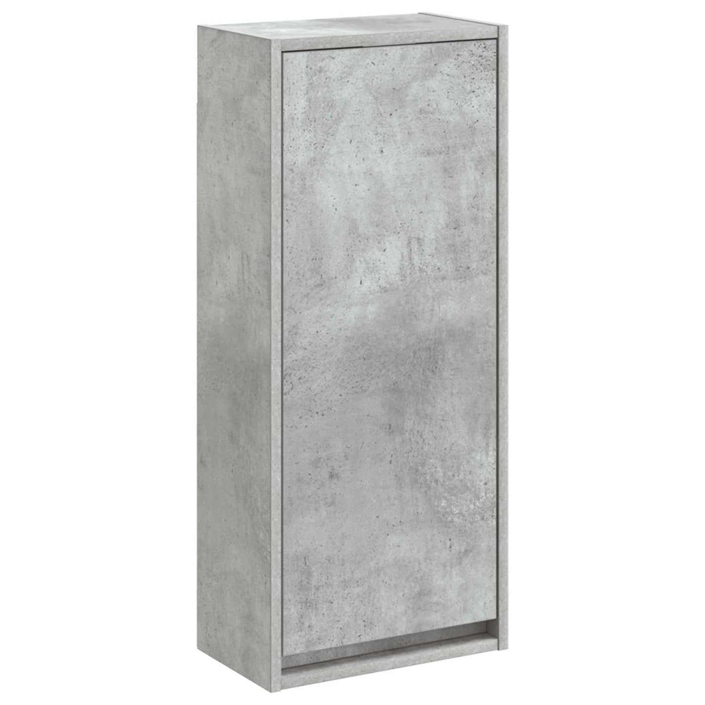 vidaXL Wall-mounted Sink Vanity Concrete Grey 35 x 20 x 81 cm