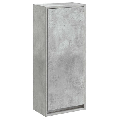 vidaXL Wall-mounted Sink Vanity Concrete Grey 35 x 20 x 81 cm