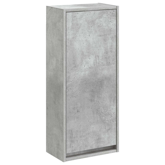vidaXL Wall-mounted Sink Vanity Concrete Grey 35 x 20 x 81 cm