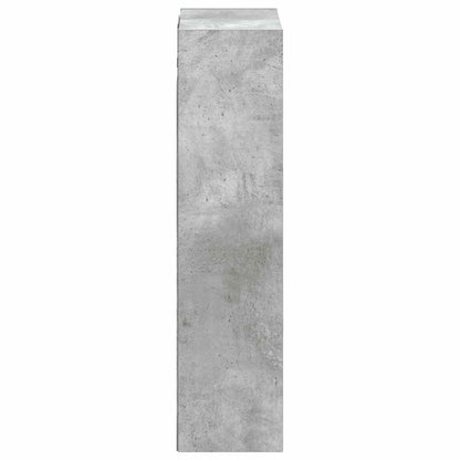 vidaXL Wall-mounted Sink Vanity Concrete Grey 35 x 20 x 81 cm