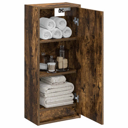 vidaXL Wall-mounted Sink Vanity Smoked Oak 35 x 20 x 81 cm
