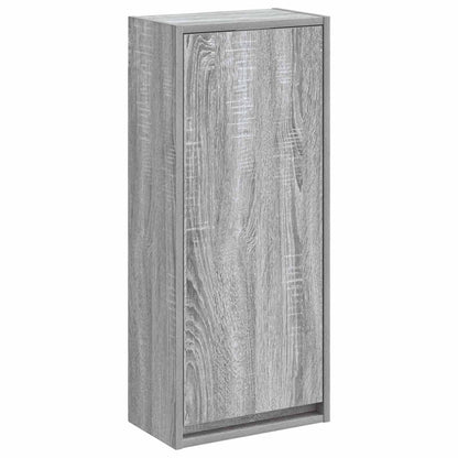 vidaXL Wall-mounted Sink Vanity Grey Sonoma 35 x 20 x 81 cm