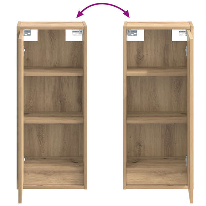 vidaXL Wall-mounted Sink Vanity Artisan Oak 35 x 20 x 81 cm
