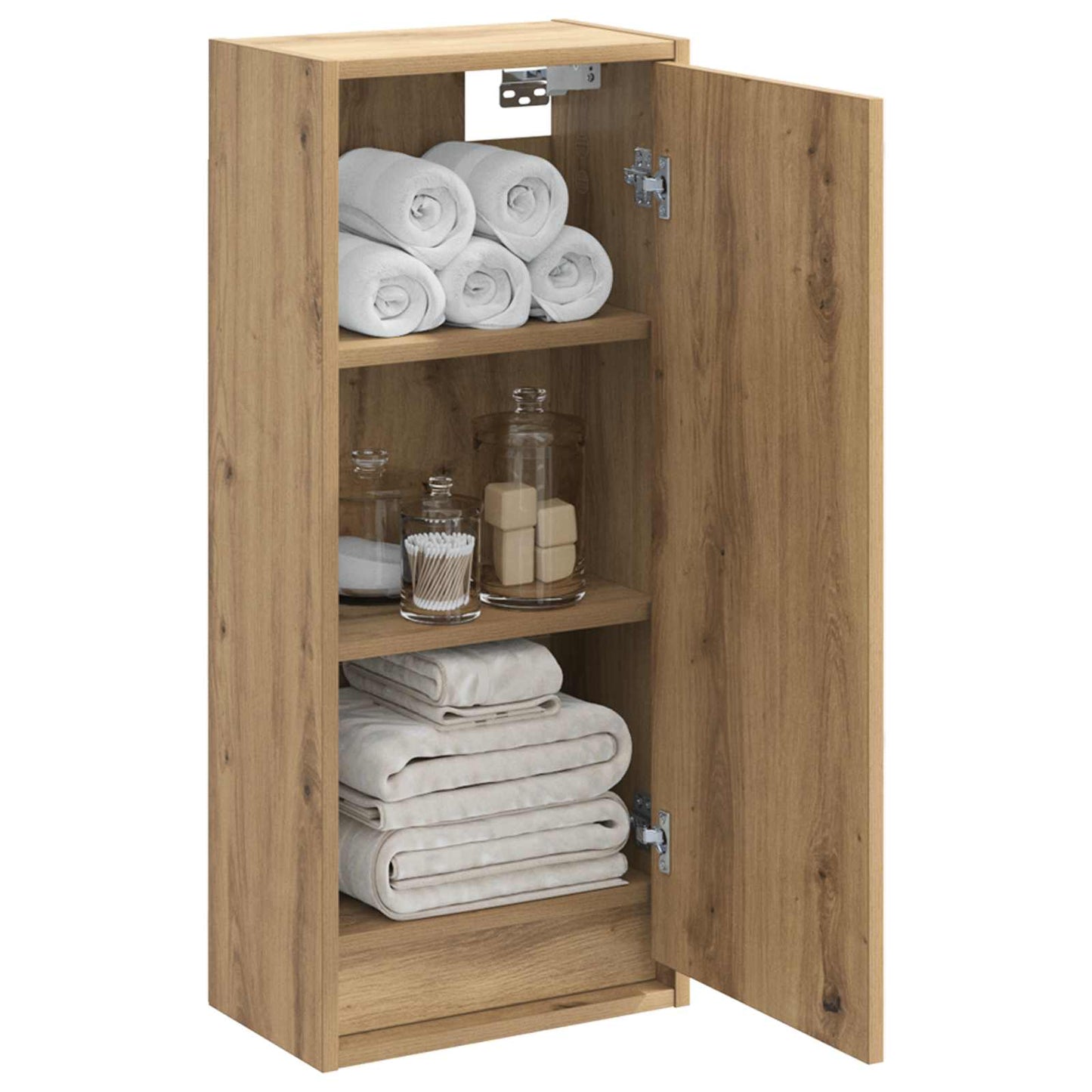 vidaXL Wall-mounted Sink Vanity Artisan Oak 35 x 20 x 81 cm