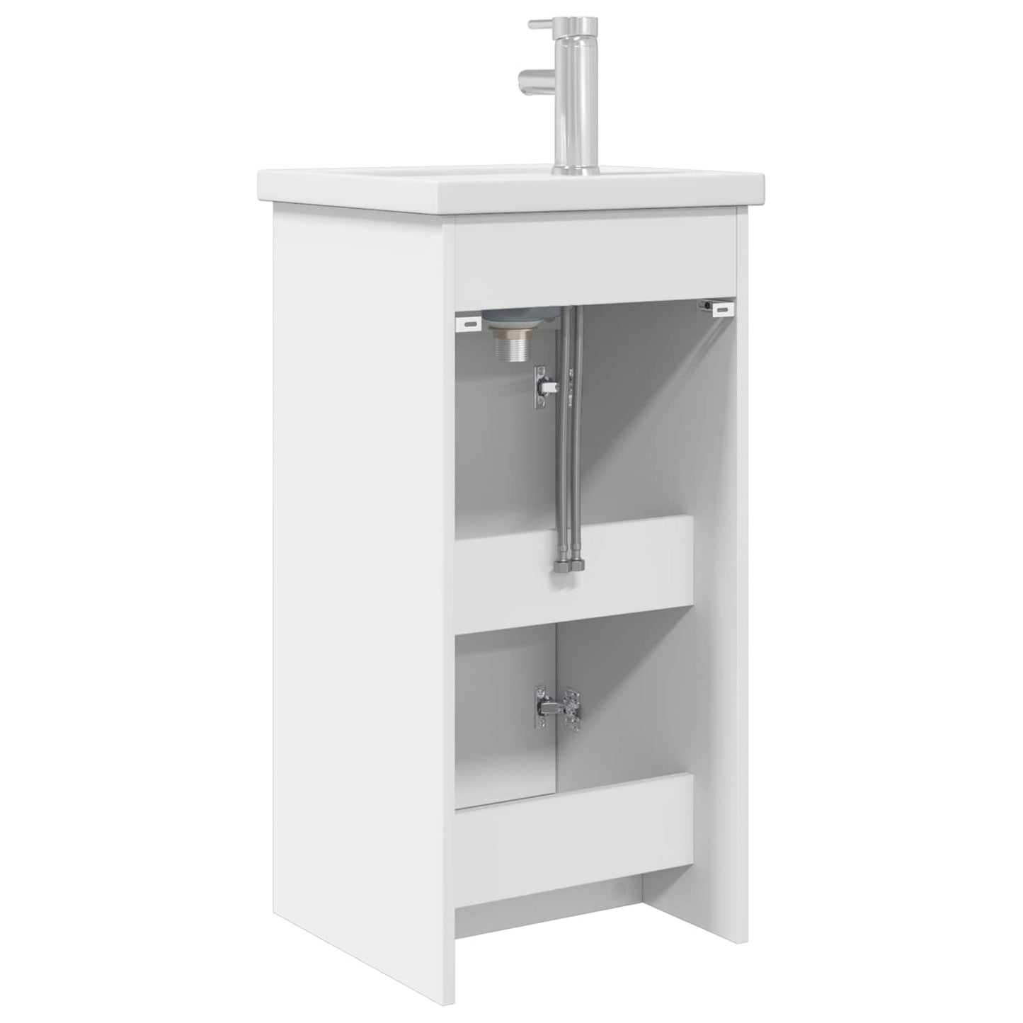 vidaXL Bathroom Vanity with Sink White 42 x 40 x 84.5 cm