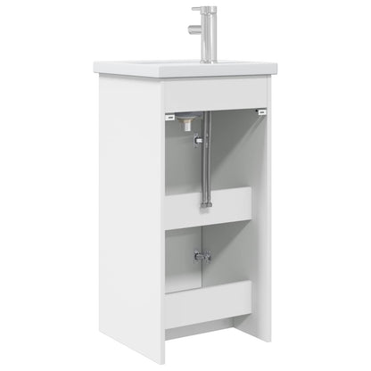 vidaXL Bathroom Vanity with Sink White 42 x 40 x 84.5 cm