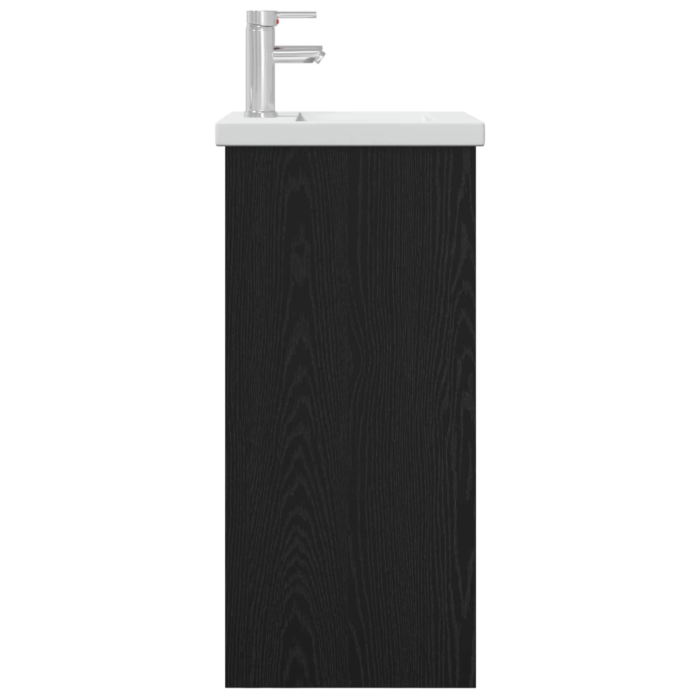 vidaXL Bathroom Vanity with Sink Black Oak 42 x 40 x 84.5 cm