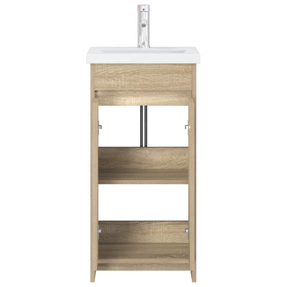 vidaXL Bathroom Vanity with Sink Sonoma Oak 42 x 40 x 84.5 cm