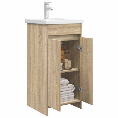 vidaXL Bathroom Vanity with Sink Sonoma Oak 42 x 40 x 84.5 cm