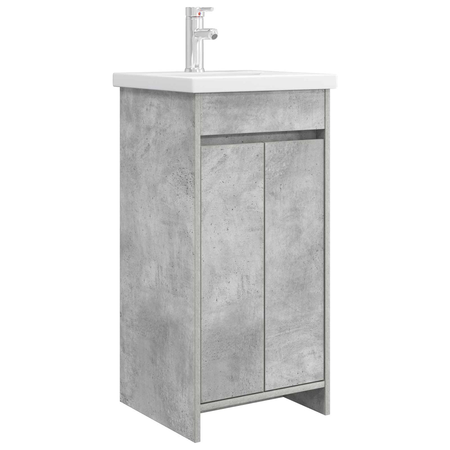 vidaXL Bathroom Vanity with Sink Concrete Grey 42 x 40 x 84.5 cm