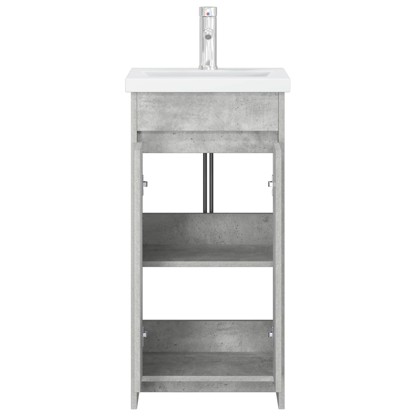 vidaXL Bathroom Vanity with Sink Concrete Grey 42 x 40 x 84.5 cm