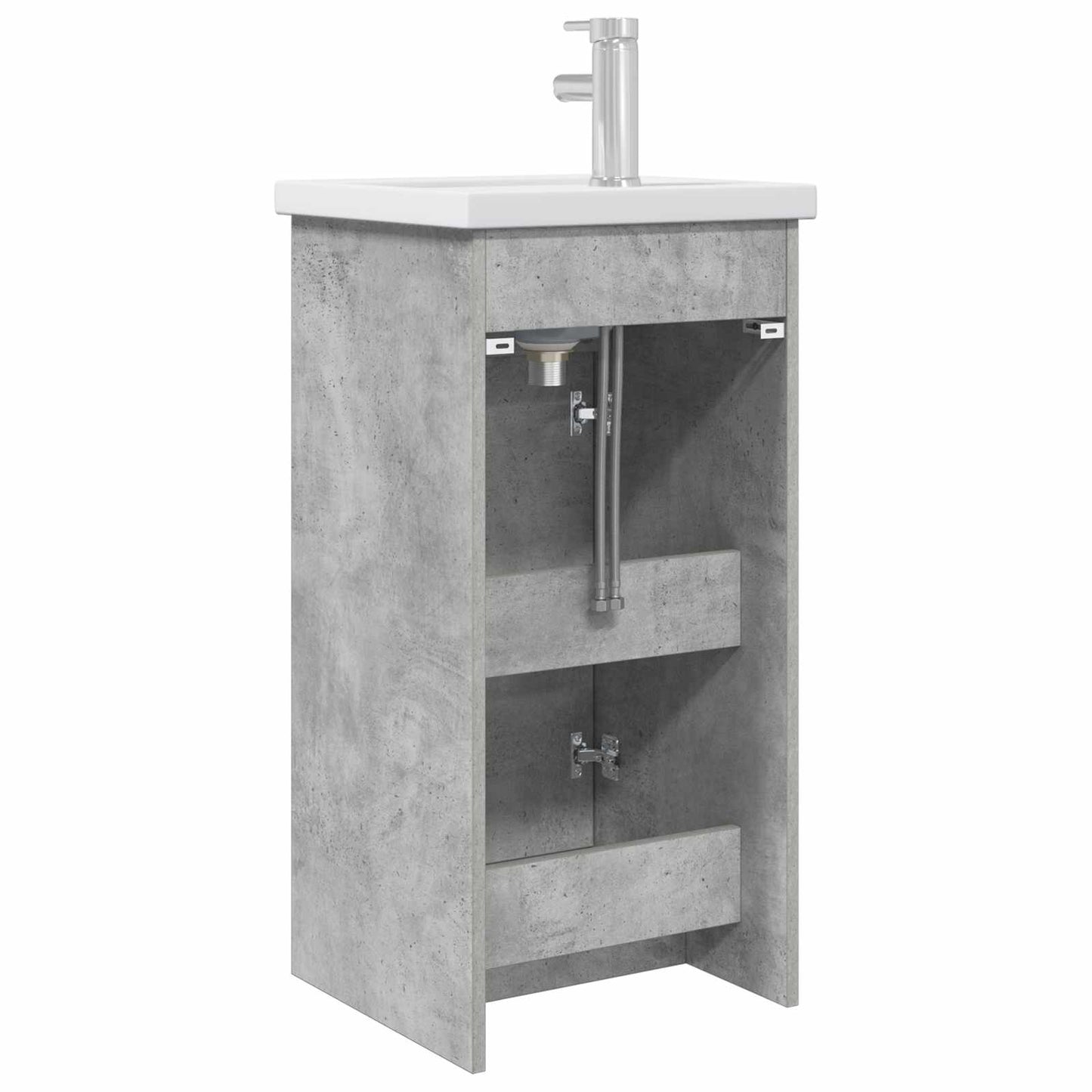 vidaXL Bathroom Vanity with Sink Concrete Grey 42 x 40 x 84.5 cm