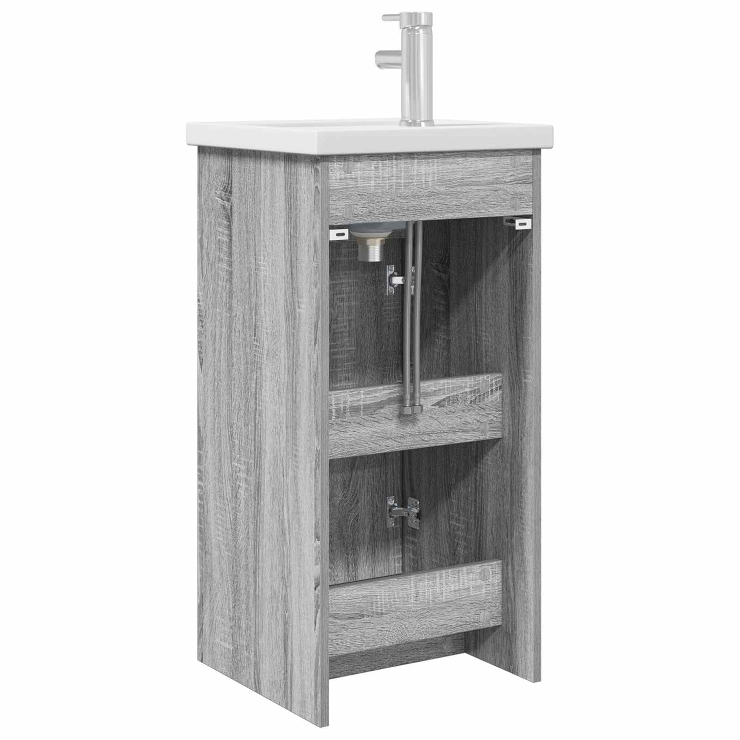 vidaXL Bathroom Vanity with Sink Grey Sonoma 42 x 40 x 84.5 cm