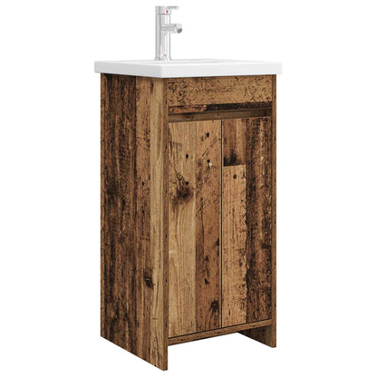 vidaXL Bathroom Vanity with Sink Old Wood 42 x 40 x 84.5 cm