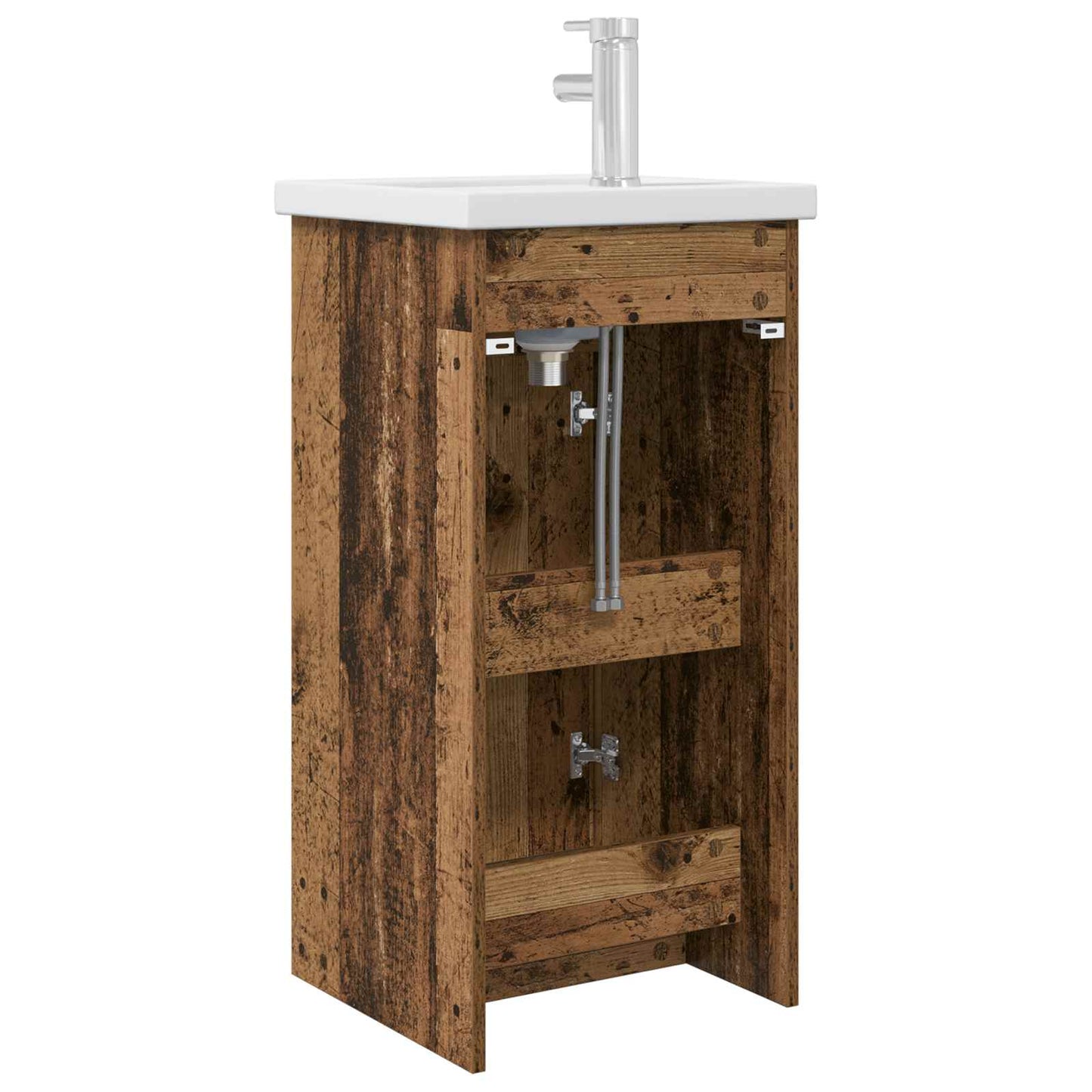 vidaXL Bathroom Vanity with Sink Old Wood 42 x 40 x 84.5 cm
