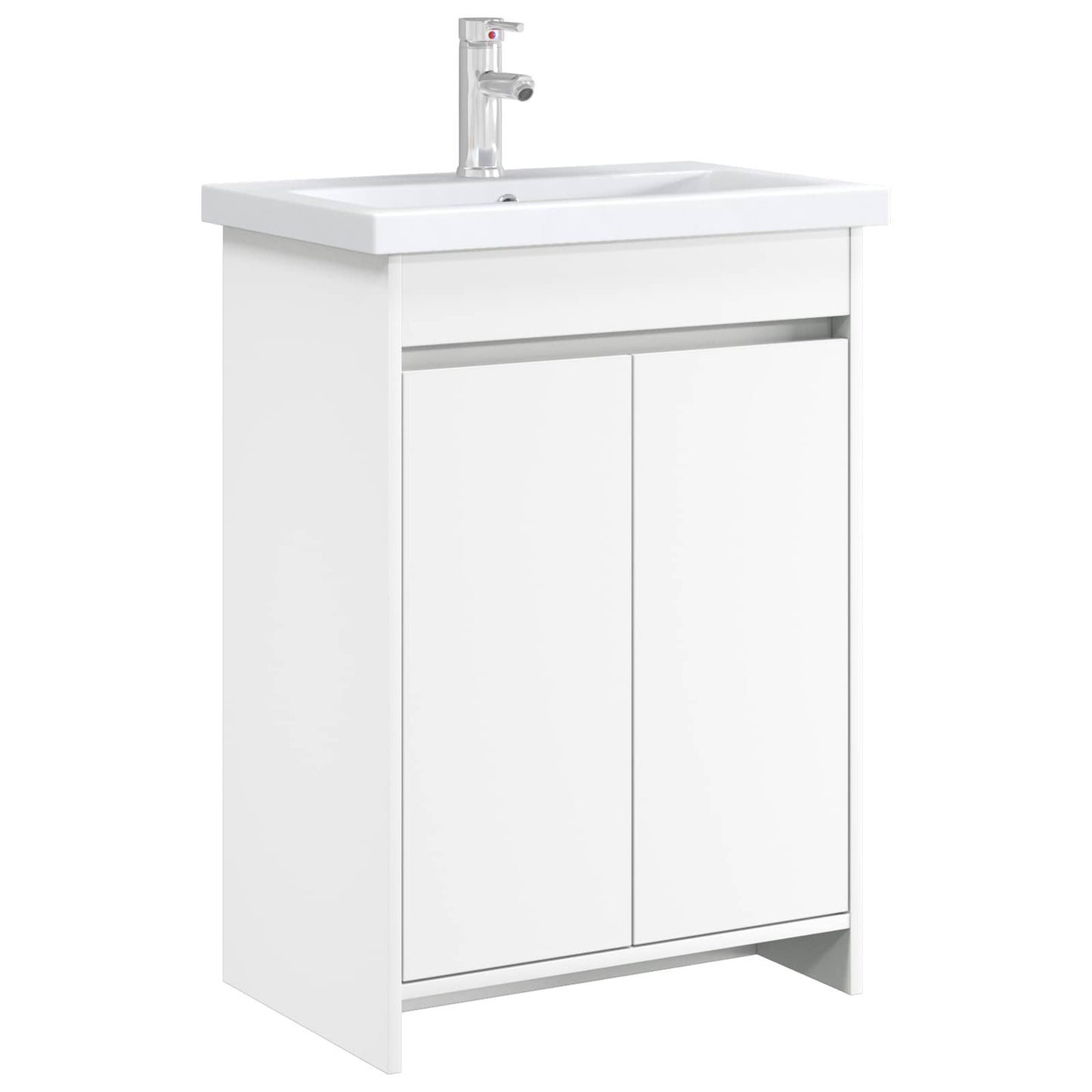 vidaXL Bathroom Under Sink Cabinet White 56 x 37.5 x 81 cm
