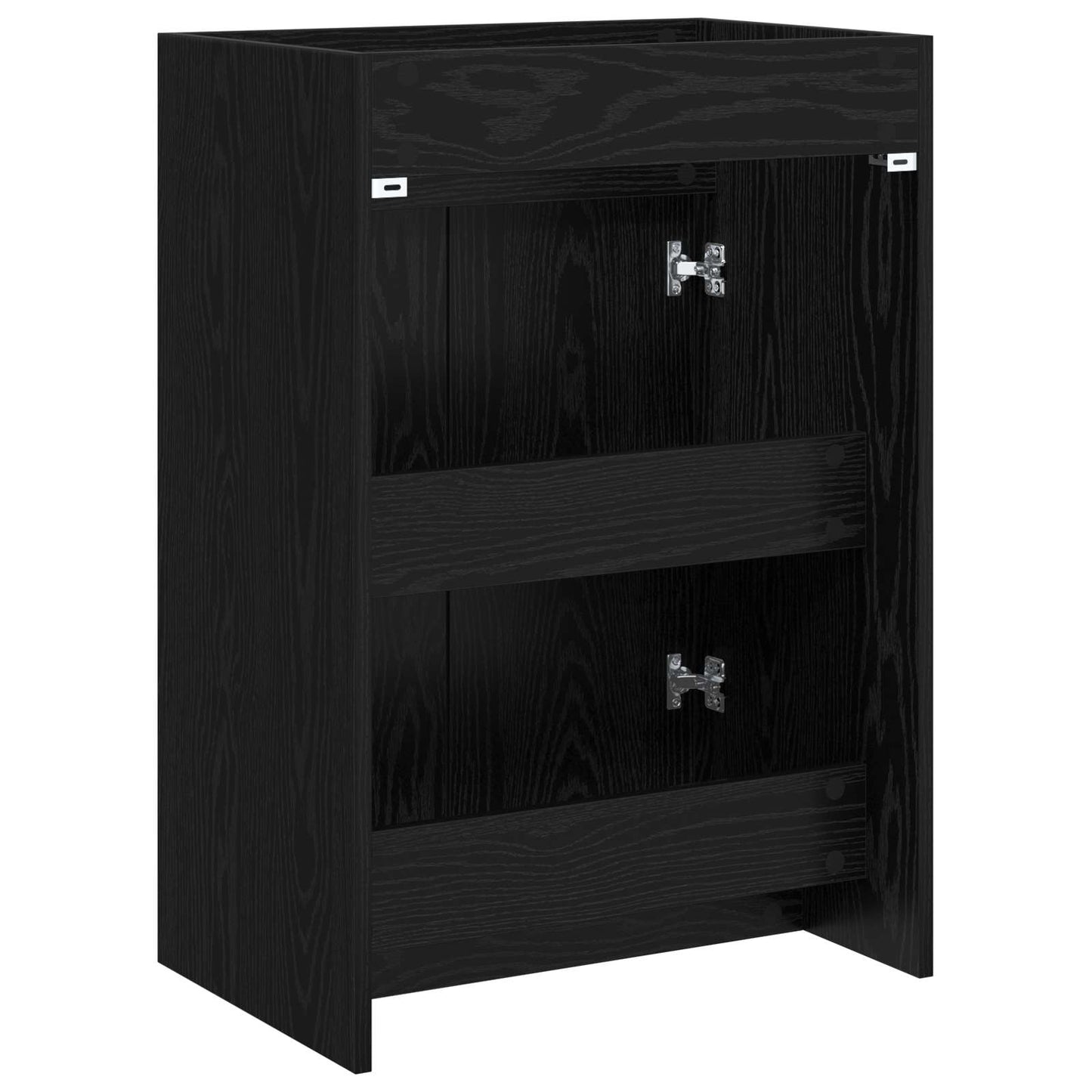 vidaXL Bathroom Under Sink Cabinet Black Oak 56 x 37.5 x 81 cm