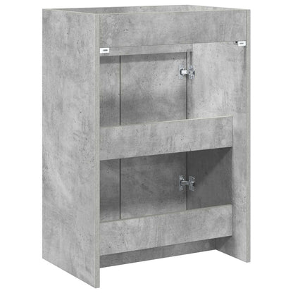 vidaXL Bathroom Under Sink Cabinet Concrete Grey 56 x 37.5 x 81 cm