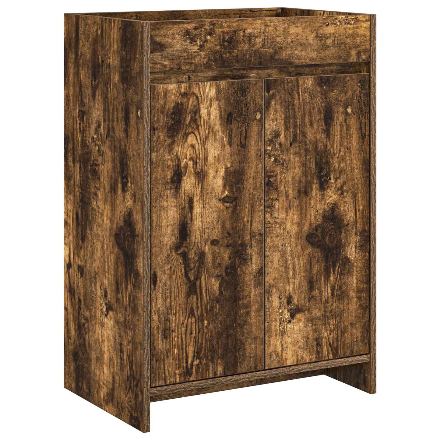 vidaXL Bathroom Under Sink Cabinet Smoked Oak 56 x 37.5 x 81 cm