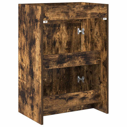 vidaXL Bathroom Under Sink Cabinet Smoked Oak 56 x 37.5 x 81 cm