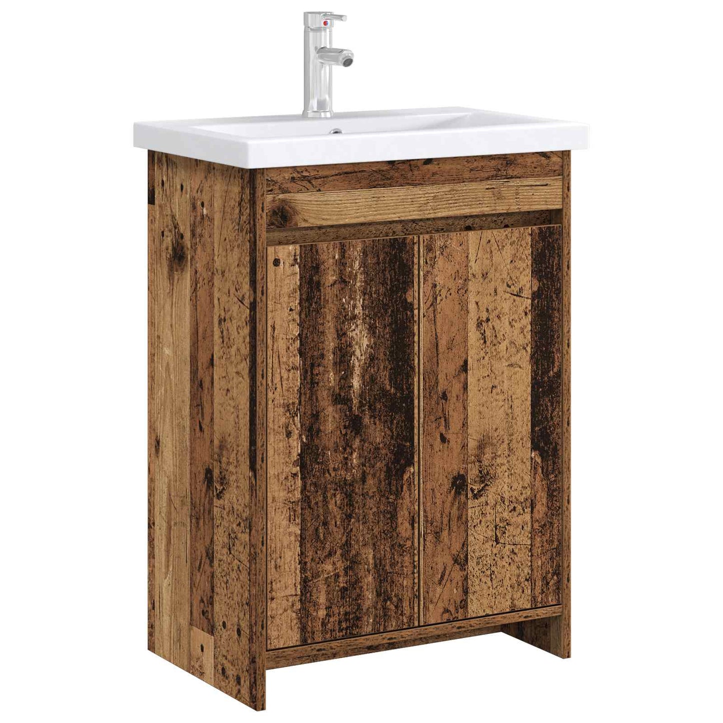 vidaXL Bathroom Under Sink Cabinet Old Wood 56 x 37.5 x 81 cm
