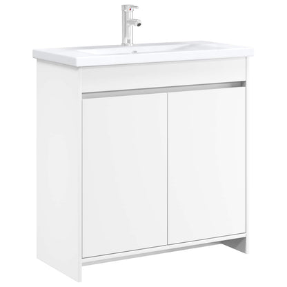 vidaXL Bathroom Under Sink Cabinet White 78.5 x 37.5 x 81 cm