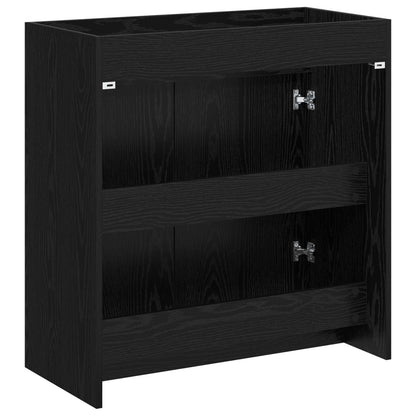 vidaXL Bathroom Under Sink Cabinet Black Oak 78.5 x 37.5 x 81 cm