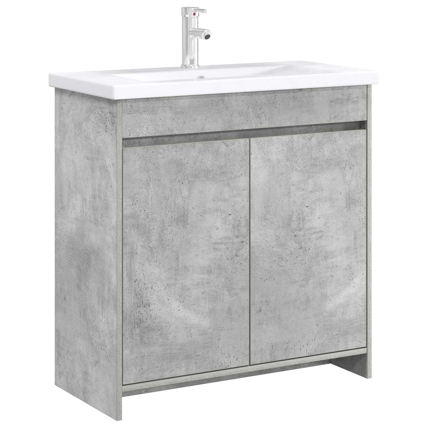 vidaXL Bathroom Under Sink Cabinet Concrete Grey 78.5 x 37.5 x 81 cm