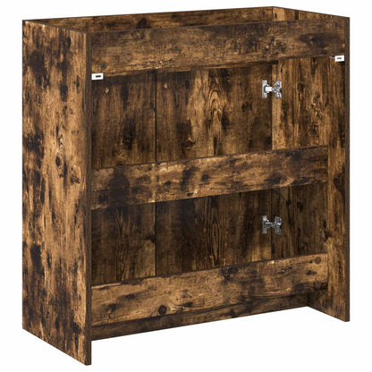 vidaXL Bathroom Under Sink Cabinet Smoked Oak 78.5 x 37.5 x 81 cm