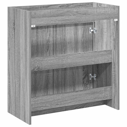 vidaXL Bathroom Under Sink Cabinet Grey Sonoma 78.5 x 37.5 x 81 cm