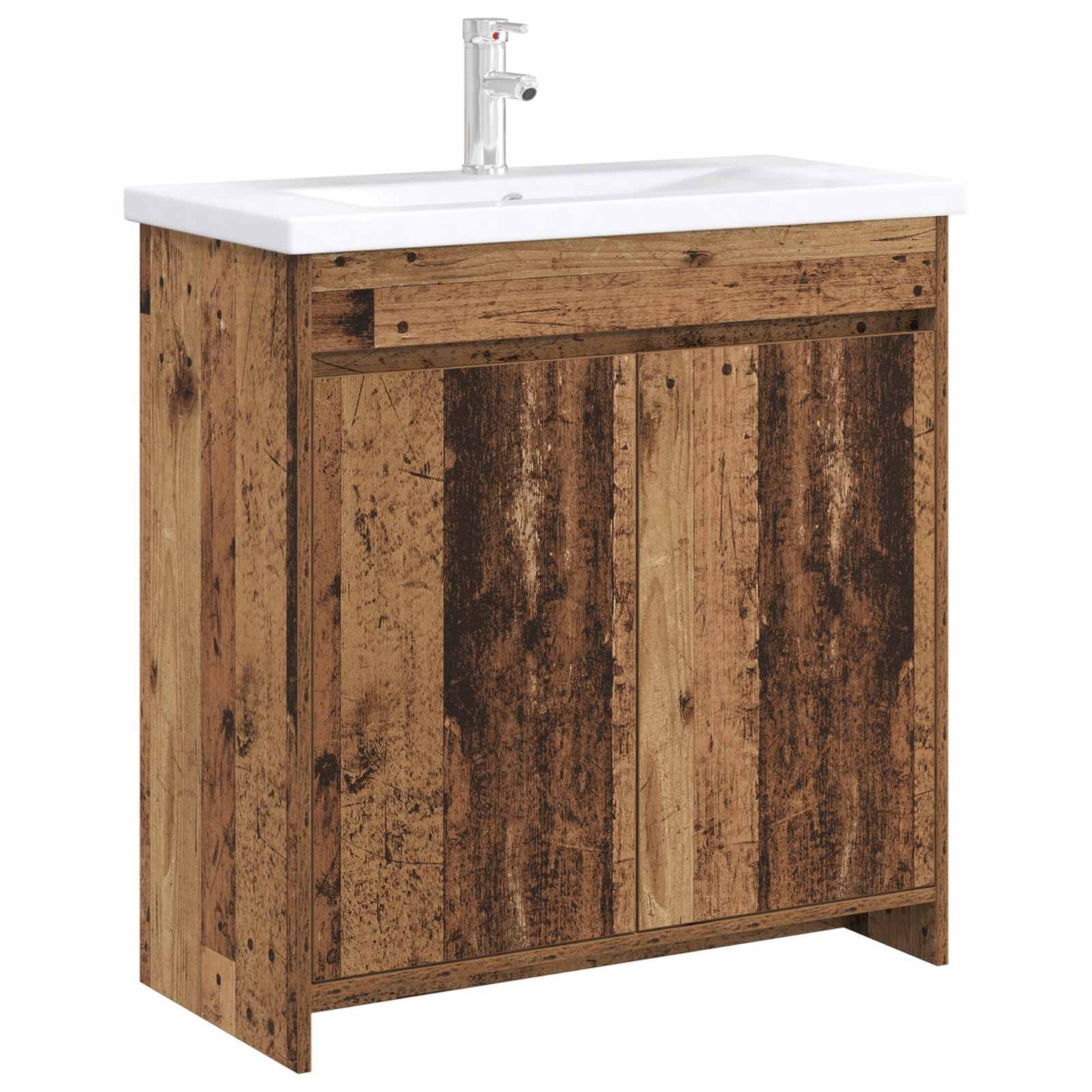 vidaXL Bathroom Under Sink Cabinet Old Wood 78.5 x 37.5 x 81 cm