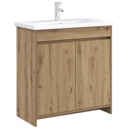 vidaXL Bathroom Under Sink Cabinet Artisan Oak 78.5 x 37.5 x 81 cm