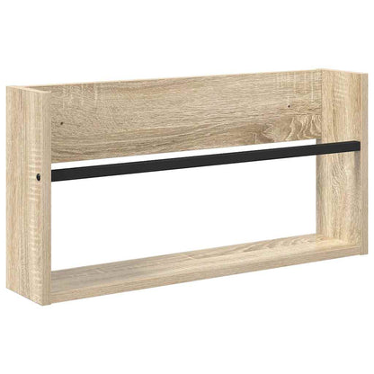 vidaXL Magazine Rack 2 pcs Sonoma Oak 60 x 12 x 30 cm Engineered Wood