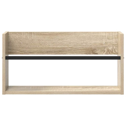 vidaXL Magazine Rack 2 pcs Sonoma Oak 60 x 12 x 30 cm Engineered Wood