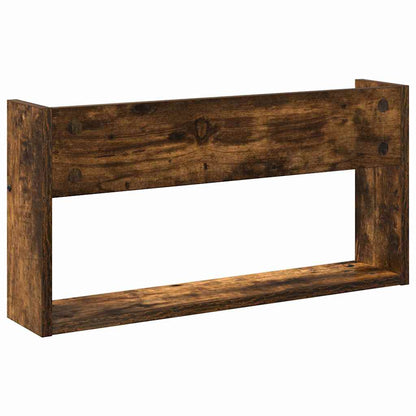 vidaXL Magazine Rack Smoked Oak 60 x 12 x 30 cm Engineered Wood
