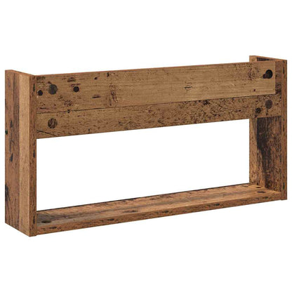 vidaXL Magazine Rack 2 pcs Old Wood 60 x 12 x 30 cm Engineered Wood