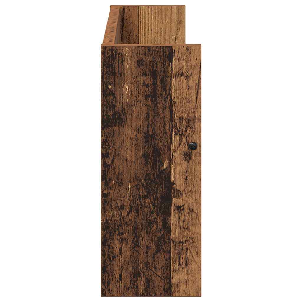 vidaXL Magazine Rack 2 pcs Old Wood 60 x 12 x 30 cm Engineered Wood