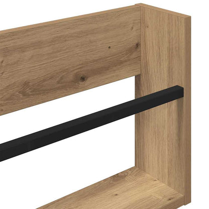 vidaXL Magazine Rack Artisan Oak 60 x 12 x 30 cm Engineered Wood