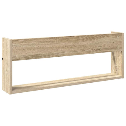 vidaXL Magazine Rack Sonoma Oak 80 x 12 x 30 cm Engineered Wood