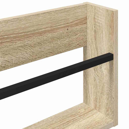 vidaXL Magazine Rack 2 pcs Sonoma Oak 80 x 12 x 30 cm Engineered Wood