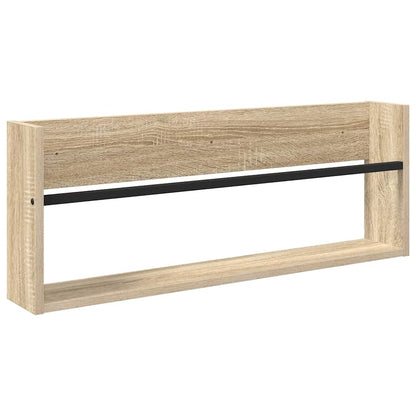 vidaXL Magazine Rack 2 pcs Sonoma Oak 80 x 12 x 30 cm Engineered Wood