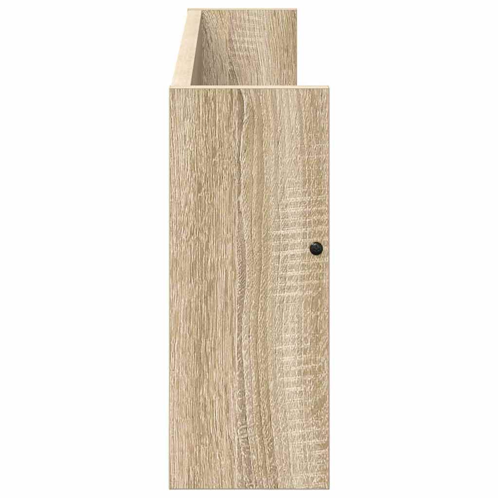 vidaXL Magazine Rack 2 pcs Sonoma Oak 80 x 12 x 30 cm Engineered Wood